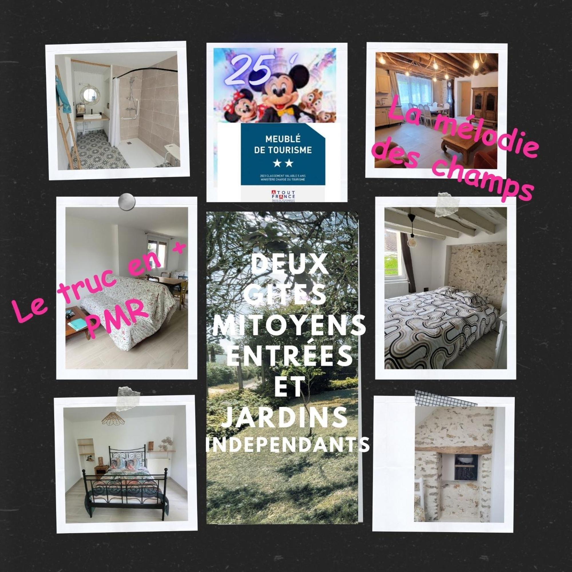 Guérard Le Truc En Plus, Accessibles Pmr, Appartement 45 M2 Mitoyen Dans Une Maison Avec Un Autre Appartement מראה חיצוני תמונה